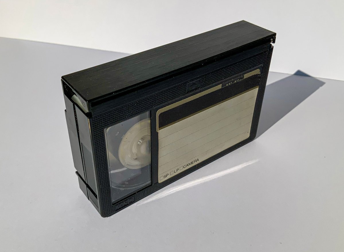 Vintage VHS-C compact video cassette tape